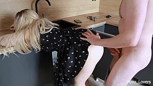 so i cheated with the plumber right in my kitchen while hubby's away