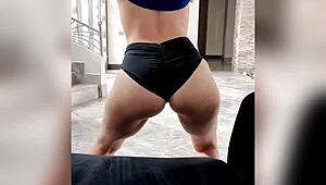 blonde with big tits and ass gives teasing vegas lapdance clothes ripped off