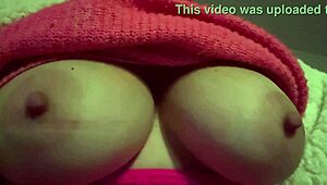 Artemisia Love Bounces Huge Italian Natural Tits in Hot Steamy Solo