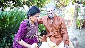 Dadaji's Rough Hardcore Session with Alone Virgin Girl Unfolds in Full Movie
