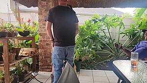 Neighbor Shares Petite Wife's Tight Holes for Weekend Creampie