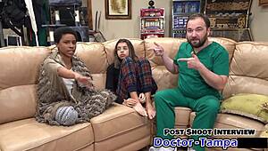 oh man dr tampa's procedure on aria nicole's tits n ass in latex gloves got me shakin 😵‍💫