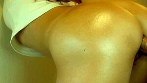 stepdad bends teen over for first raw doggystyle pounding