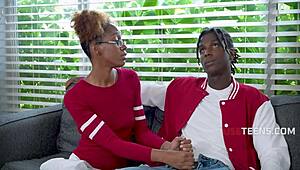 wanna see tutor pounding black teen stepsibs lacey london moaning orgasming interracial science lesson?