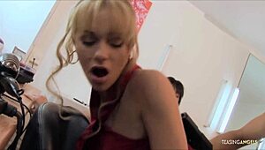 two babes moaning wild on one fat cock cowgirl style!