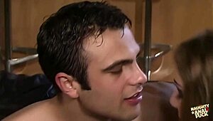 Two Raunchy Brunette and Redhead Vixens Take Double Anal Penetration and Facial in Threesome