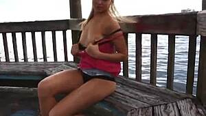 tiny outdoor fetish teen becky 18+ strips teasing shaved panties on florida court