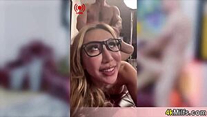 Pretty Asian Roommate Fucked by Me and Busty GF in FFM Threesome