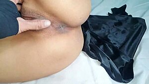 Stepsister craves your cock missionary style on Halloween, creampie her tight hole now!