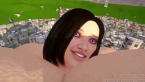 Resident Evil Giantess Ballooning Huge Monster Ass Belly Tall Inflation 3