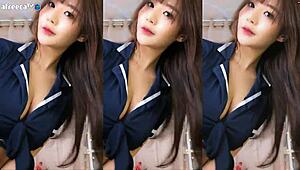 Ready for cute korean girl's seductive sailor dance tease?
