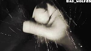 bad wolf28 jerks monster cock in shower for lonely women over eighteen
