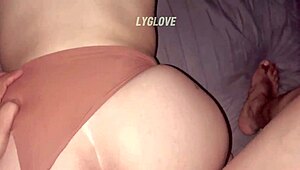 mexican exgf bent over doggystyle with thong aside for deep pounding