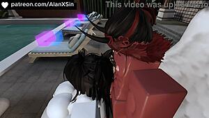 Two Pretty Girls Test My Dick in Roblox Condo Game