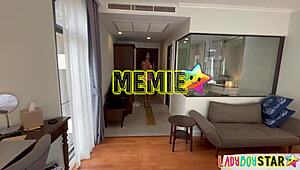 ladyboystar tempts with wild hardcore ladyboy ride