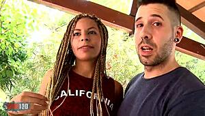 Alana's First Blonde Rasta Porn Debut With Deepthroat And Rough Ride