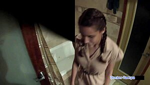 dr tampa locks naomi alice in handcuffs spreading big tits ass backstage
