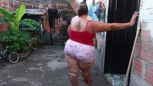 cornudo watches his colombian bbw wife ride huge cock bareback with cumshots everywhere 😈💦