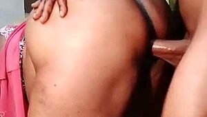 shaved pussy bent over doggy hammered by monster cock homemade retro