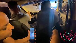 milf sucks stepson while cuckold drives