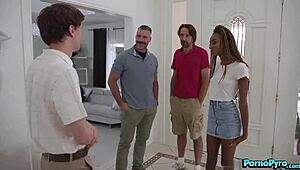 Chanel Skye Black Babe Fourway Twist With Fiance Deepthroat Surprise