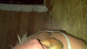 she drops to knees for sloppy deepthroat then submits to rough facefucking till i cum