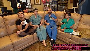 Channy Crossfire's 2022 checkup with anal fingering and tanned heels tease