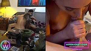 wanna see this amateur milf couple film homemade sex with their hot girlfriend?