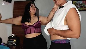 Curvy latina gordita sneaks steamy porno fuck vid with lover as boyfriend stays clueless