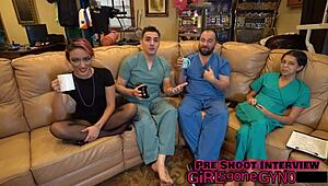 Channy Crossfire's 2022 checkup with anal fingering and tanned heels tease