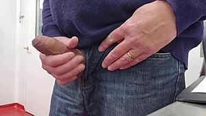 Sudden Hospital Urge Sparks Discreet Outdoor Stroke Session