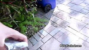 paying top dollar to pound korean teen's huge tits and tight pussy outdoors 💦