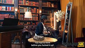 I felt so ashamed catching my kinky Czech mistress student riding cowgirl while masturbating her big tits ass