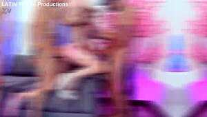 ashley rose gapes skinny ass for double penetration and bbc gangbang cum facials