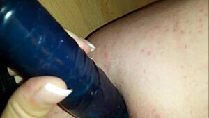Transsexual Cums Hard from Deep Anal Masturbation!