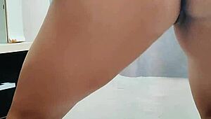 Picture young Japanese amateur teen's wet pussy and ass exposed dancing naked on accidental live TikTok stream.