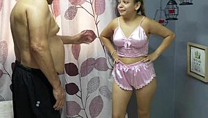 watching stepdaughter workout gets me hard... her luscious wet pussy tempts me part 1