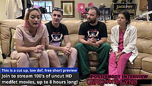 Channy Crossfire's 2022 checkup with anal fingering and tanned heels tease