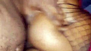 wanna see this stocking slut stroke that throbbing cock?