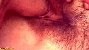 Young man roughly fucks chubby hairy granny outdoors