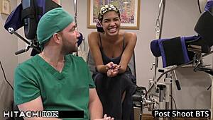 doctor hits freshman maya fierce with mandatory hitachi till she orgasms hard in tampa