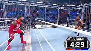 Female Wrestlers Battle Fiercely In Survivor Series 2022 Wargames