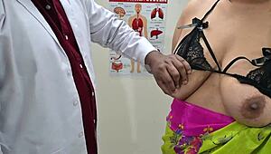 Doctor Pounds Horny Patient's Big Tits in Clinic Exam