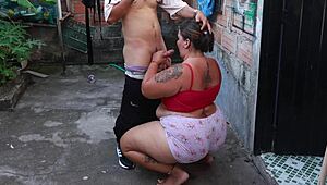cornudo watches his colombian bbw wife ride huge cock bareback with cumshots everywhere 😈💦