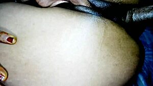 Muslim Wife's Black Pussy Takes Desi Boyfriend's Cock Missionary Style