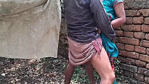 Desi Wife Begs Neighbors for Outdoor Hardcore Pounding