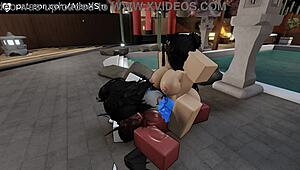 Two Pretty Girls Test My Dick in Roblox Condo Game