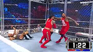 Female Wrestlers Battle Fiercely In Survivor Series 2022 Wargames