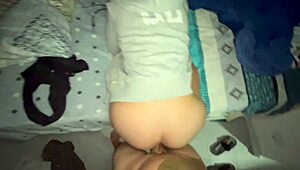 A Tender Young Girl Seduces Older Man Alone at Home