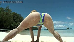nikki thorne teases close-up in skimpy bikini just for you